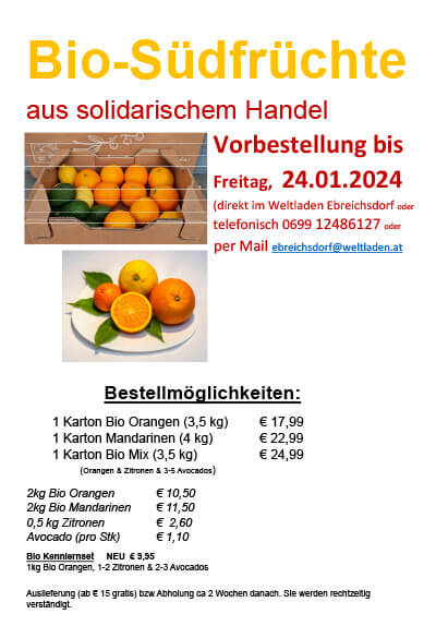 Bio Südfrüchte